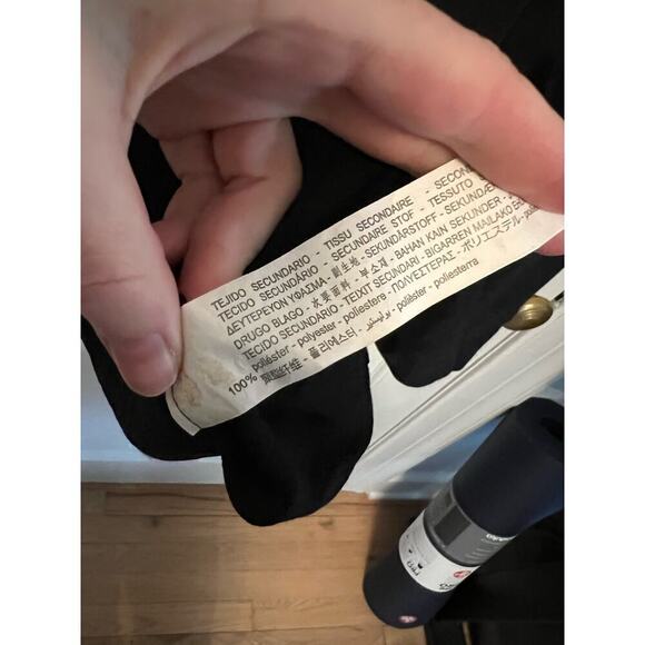 Zara Black V Neck Sheer Long Sleeve Cropped Top Going Out Blouse Women's XS Sexy - Picture 9 of 11